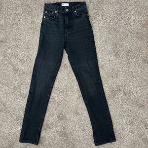 Zara split hem jeans